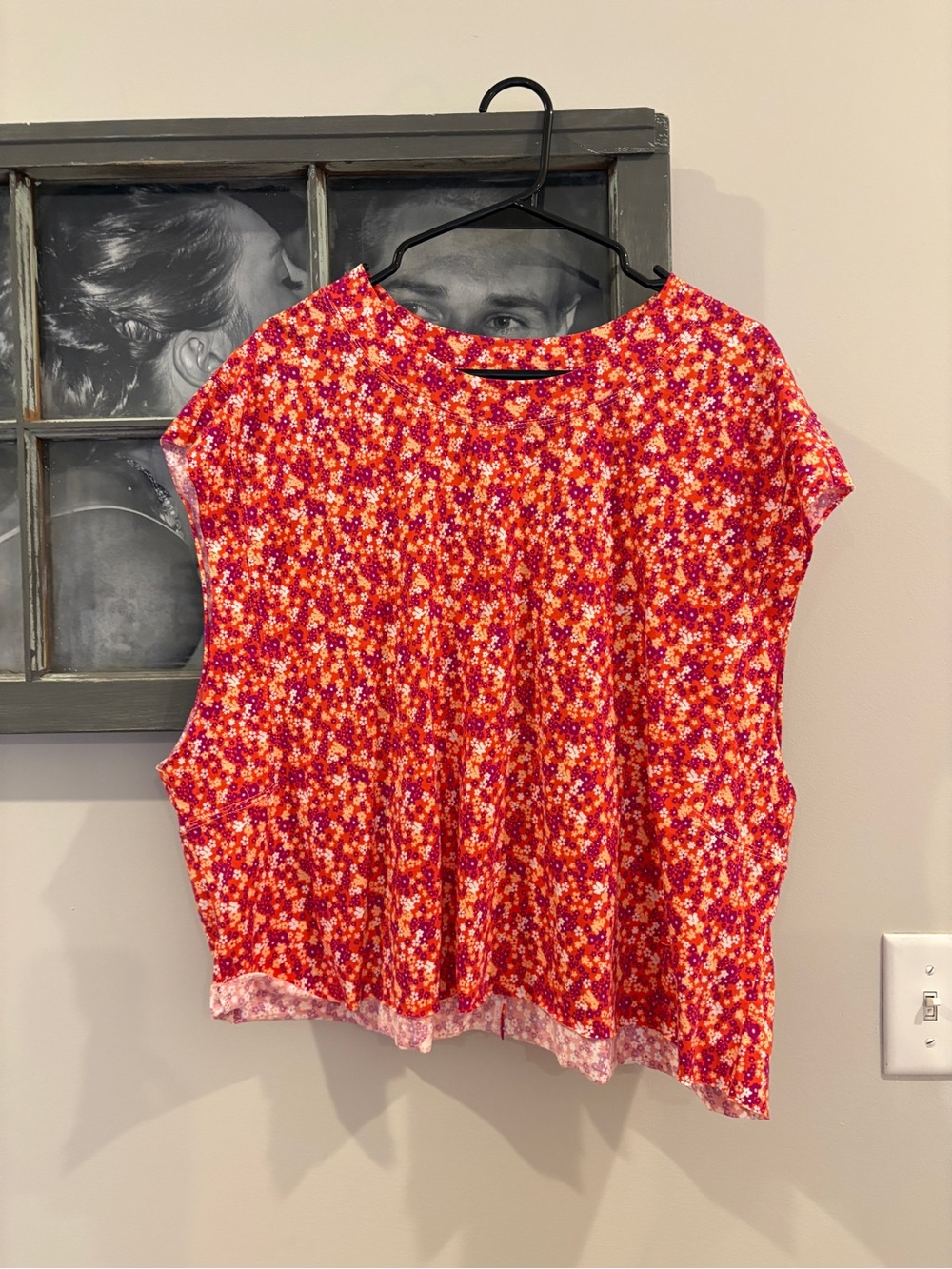 FP Movement by Free People Floral Cap Sleeve Top - Pink, Red
